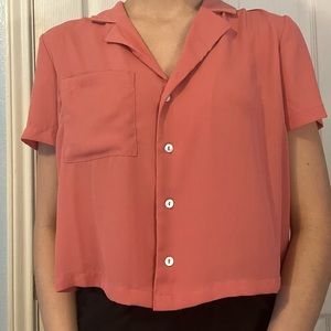 Pink Button Up shirt